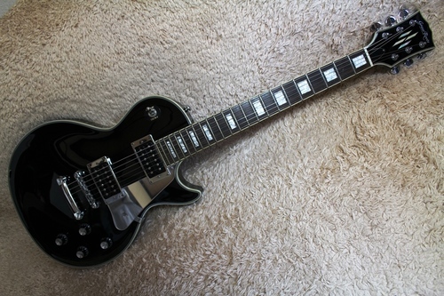 ★取引中★Grass Roots グラスルーツ エレキギター G-LP-60C ブラック ソフトケース付