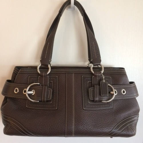 Coach ★ ぺブルレザー サッチェル　バッグ