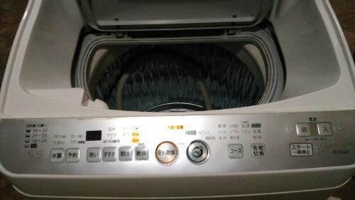【シャープ】洗濯乾燥機 5.5/3.0kg ES-TG55K-S 2010年