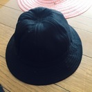黒 綿の帽子300円