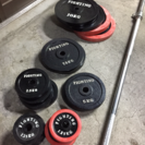 トレーニングセット ベンチプレス、ダンベル等