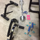 トレーニングセット ベンチプレス、ダンベル等
