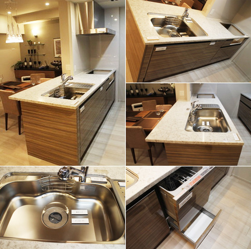 タカラスタンダード対面カウンターキッチンw2500マーブル調石天板ｌ 展示品 株式会社デジウェーブ 荒本の家庭用品 キッチン雑貨 の中古あげます 譲ります ジモティーで不用品の処分