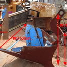 【売切り】小川式トラクター用畦立器 取付金具付き 45型:13.5cm 畝たて器 うねたて器