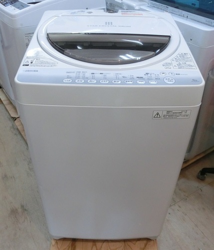 【販売終了しました。ありがとうございます。】TOSHIBA　6.0㎏　ステンレス槽　全自動洗濯機　AW-60GM　2014年製　中古品