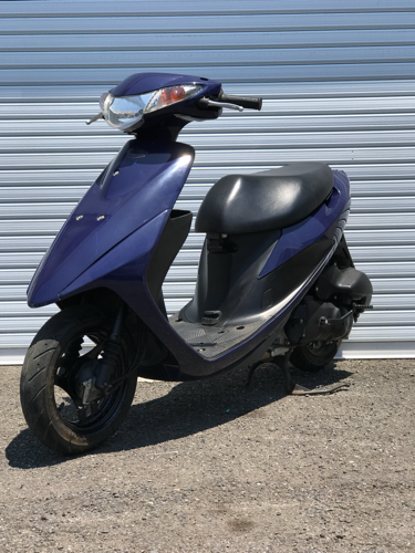 ススギ アドレスV50 青 年式新しめ 4st FI バッテリー新品 機関良好 原付 スクーター バイク 50