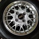 【売り切れ】！！希少な軽自動車専用BBS シルバー！13インチ ほぼ新品タイヤ！148/80-13