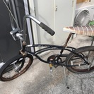 古い自転車　