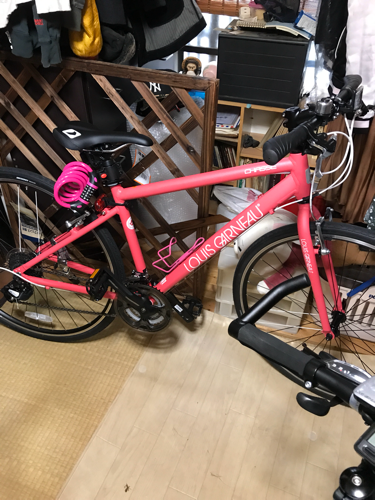新古車 クロスバイク ルイガノ シャッセ 美品 ピンク 自転車 - クロス 
