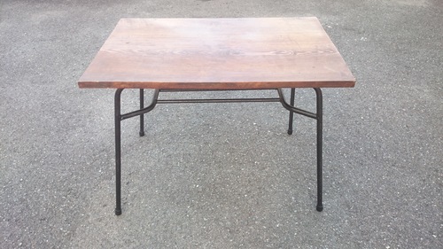 鉄脚テーブル  100cm*65cm