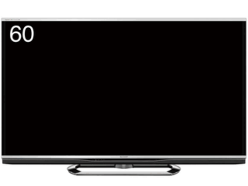 大型液晶TV 60インチ3D AQUOSクアトロン モスアイパネル 完動品 ...
