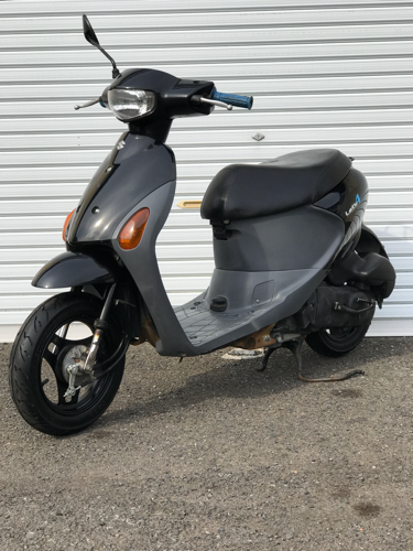 スズキ レッツ4黒 8604km 前タイヤ オイル新品  セル1スタート 原付 スクーターバイク 50cc 通勤 通学 移動 すぐ乗れる