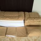 （4組・美品）布団＆カバーセット+ノーアイロンの各替カバー（民泊などの宿泊空間用に）