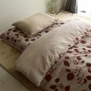 （4組・美品）布団＆カバーセット+ノーアイロンの各替カバー（民泊などの宿泊空間用に）