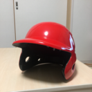 asics 軟式野球用 ヘルメット 赤 （レッド）