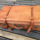 アンティーク本革製トランク