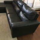黒本革ソファー 馬場家具