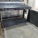 黒大理石調水槽台1500扉付