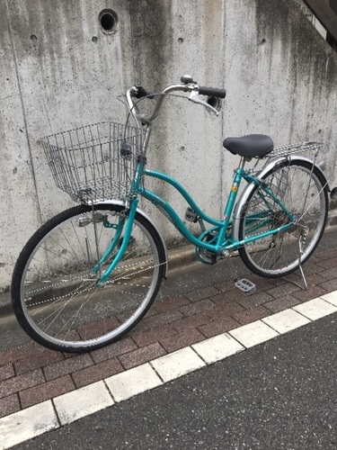 26型 シーグリーン 自転車 6段変速