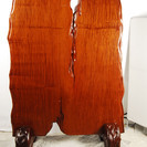 愛知県なら送料無料 特大名品 峰林銘入 希少無垢花梨材 彫刻 衝立 厚み6.7cm H167cm W 125cm