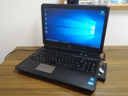 お取引中)第2世代i3 ﾒﾓﾘ4G office搭載 高性能Windows10ノートPC Core-i3/ﾒﾓﾘ4GB/HDD250GB/DVD-RW/無線LAN/Kingsoft Office2016 [NEC Versapro JVL-D]