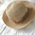 無印良品 たためる手編み帽子 夏に便利