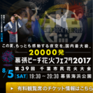 幕張ビーチ花火フェスタ2017 ビーチA席チケット 1枚