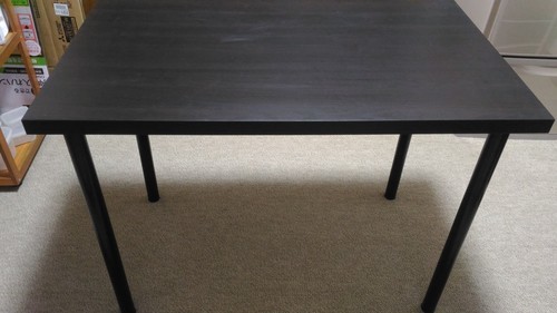 【IKEA】テーブル(黒)【幅100cm×奥行60cm×高さ70cm】 (tosh1york) 平和島のテーブル《その他》の中古あげます・譲り