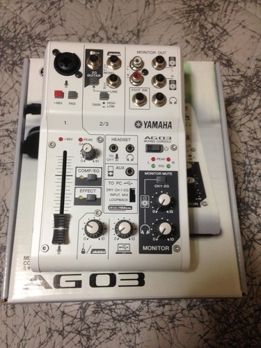 【受付終了】【8/5（土）午後限定】YAMAHA(ヤマハ) AG03 ウェブキャスティングミキサー