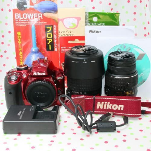 ☆すっちさん専用☆ 美品 Nikon D3300 ダブルズームキット Nikon デジタル一眼レフカメラ D3300 ダブルズームキット