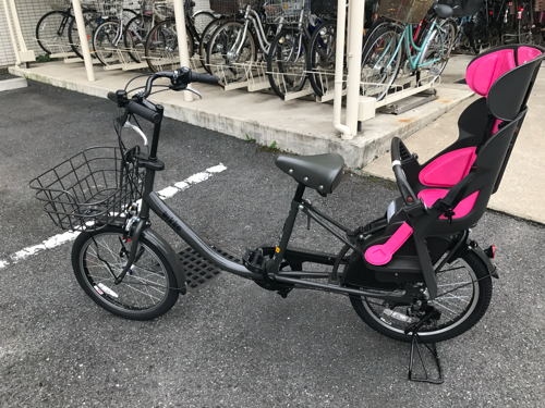 美品！ビッケ自転車（非電動）リヤチャイルドシート付き
