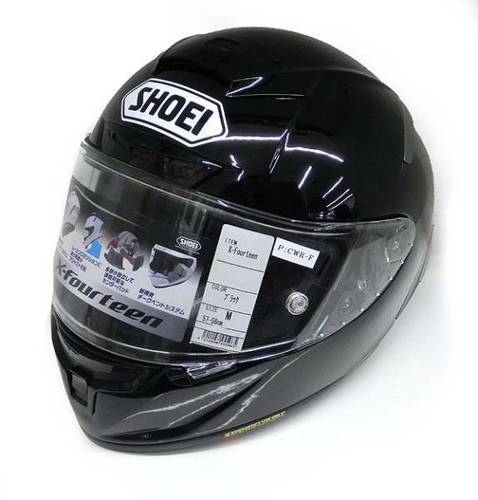 札幌 引き取り SHOEI/ショウエイ X-Fourteen ヘルメット フルフェイス ブラック Mサイズ バイク オートバイ 未使用品(Y)