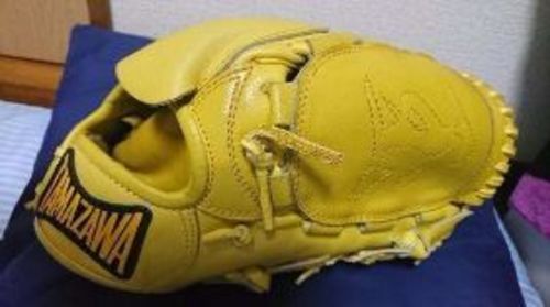 タマザワ HERO-GY22 硬式グローブ イエロー 玉澤 硬式 投手用 グローブ イエロー タマザワ HERO-GY22 硬式グローブ