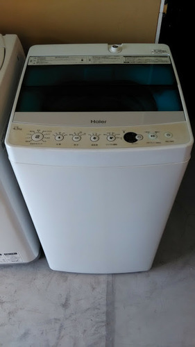 【期間限定30％OFF・全国送料無料・半年保証】洗濯機 2014年製 Haier JW-C45A 中古