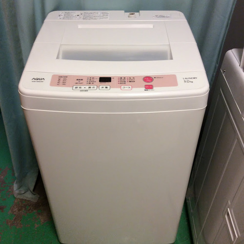 【全国送料無料・半年保証】洗濯機 2015年製 AQUA AQW-S50C 中古