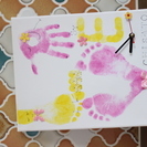 名古屋　赤ちゃんからの敬老の日プレゼント大作戦　世界に一つだけの手形・足形アート時計ＷＳの画像