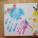 名古屋　赤ちゃんからの敬老の日プレゼント大作戦　世界に一つだけの手形・足形アート時計ＷＳ - 育児