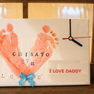 名古屋　赤ちゃんからの敬老の日プレゼント大作戦　世界に一つだけの手形・足形アート時計ＷＳ − 愛知県