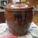 漬物容器　陶器製丸壺