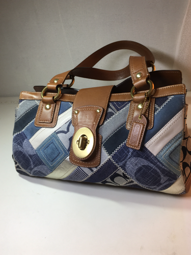 ☆他サイトにて売れました☆千 COACH コーチ デニム パッチワーク カバン 中古 美品 トートバッグ ☆超値下げ☆18000→10000