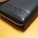GUCCI グッチ 長財布 本物 ブラック レザー