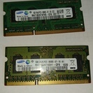 【取引中】ノートパソコン用メモリー　PC3-8500S