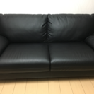 【値下げ】ニトリ高級 黒ソファー 3人掛け  定価35,000