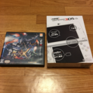 新品未開封:NEW3DSLL パールホワイト  ＋  中古MHX...