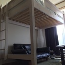 ロフトベッド セミダブル システムベッド 木製ロフトベッド/セミ...