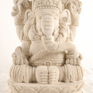 新品バリ雑貨ガネーシャ石像現世利益富の神様30cm 8.2kg