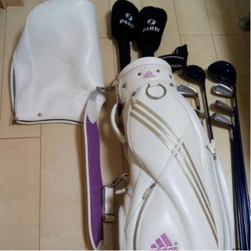 送料込★ゴルフセットレディース☆adidasバック&クラブセット