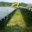 太陽光発電所の草刈りまたは除草剤撒き