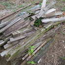 木材　端材　まとめて　小屋解体のため