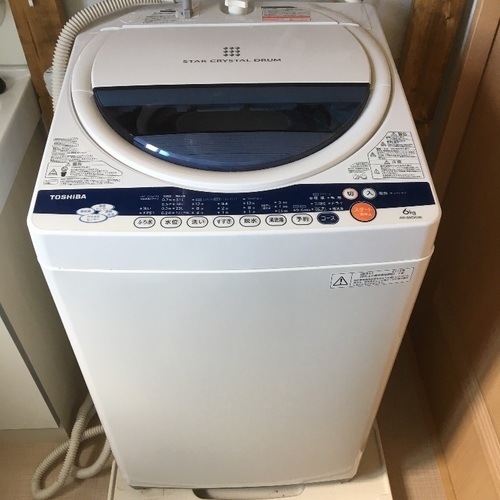 東芝縦型簡易乾燥機付、全自動洗濯機■AG-60GK■6キロ